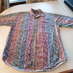 Izod Men's Multicolor Button Shirt.